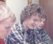 Gunnar och Calle i Val Thorens 1983.